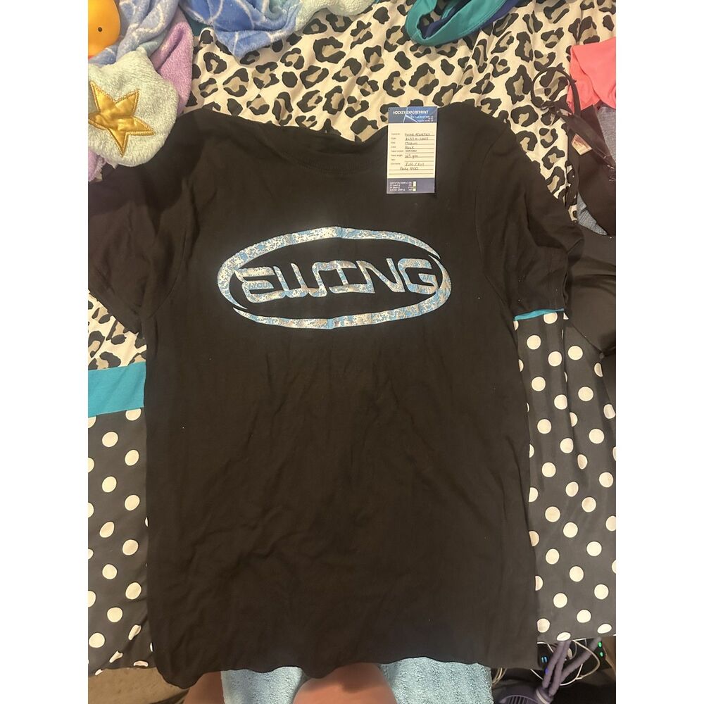 Ewing Athletics T Shirt Mens Metallic Foil Puff Print Logo Patrick Ewing